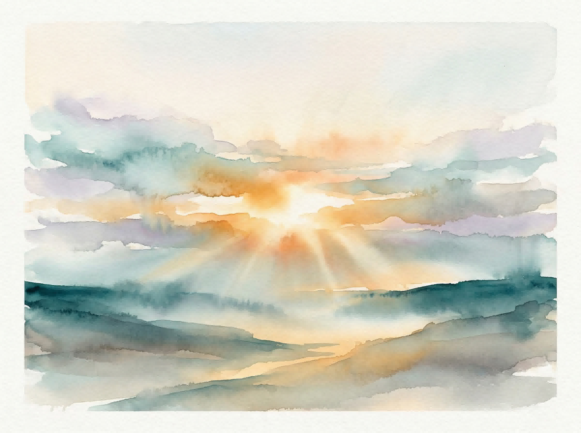 Healing phase watercolor